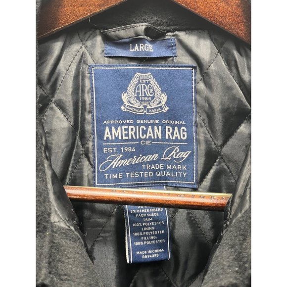 American Rag Men’s Quilted  Elbow Patch Shirt Jacket, Size Large - Picture 3 of 5